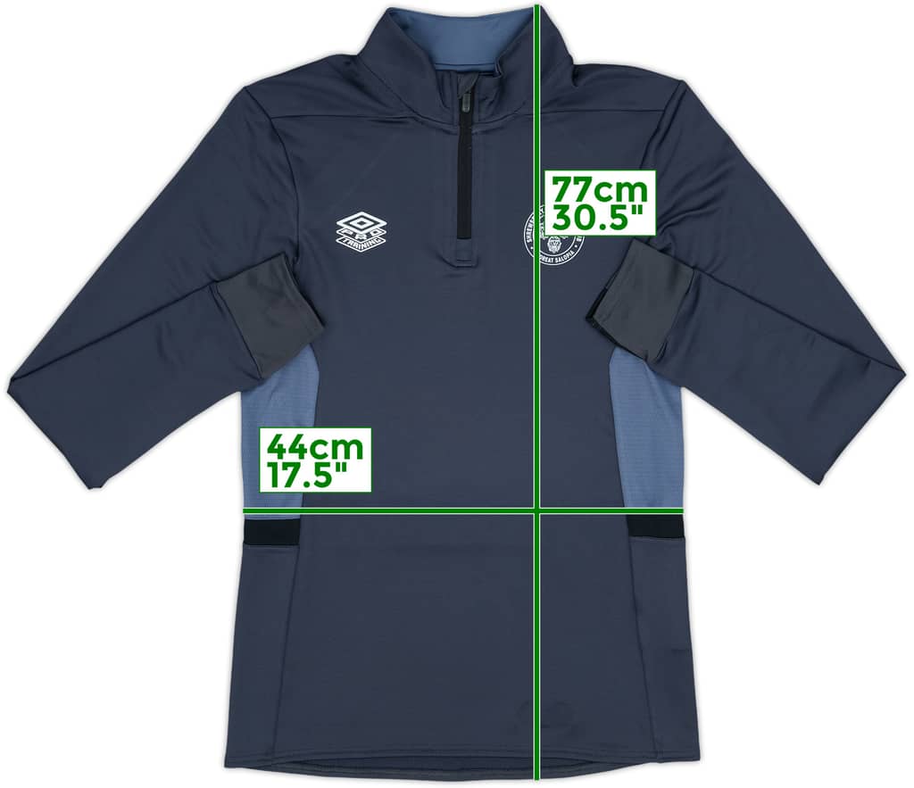 2023-24 Shrewsbury Town Umbro 1/4 Zip Drill Top - 10/10 - (S)