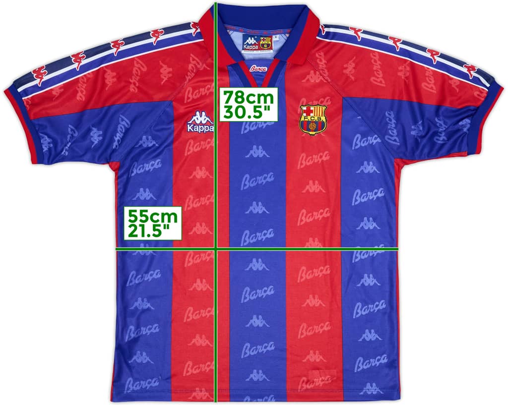 1995-97 Barcelona Home Shirt - 9/10 - (S)