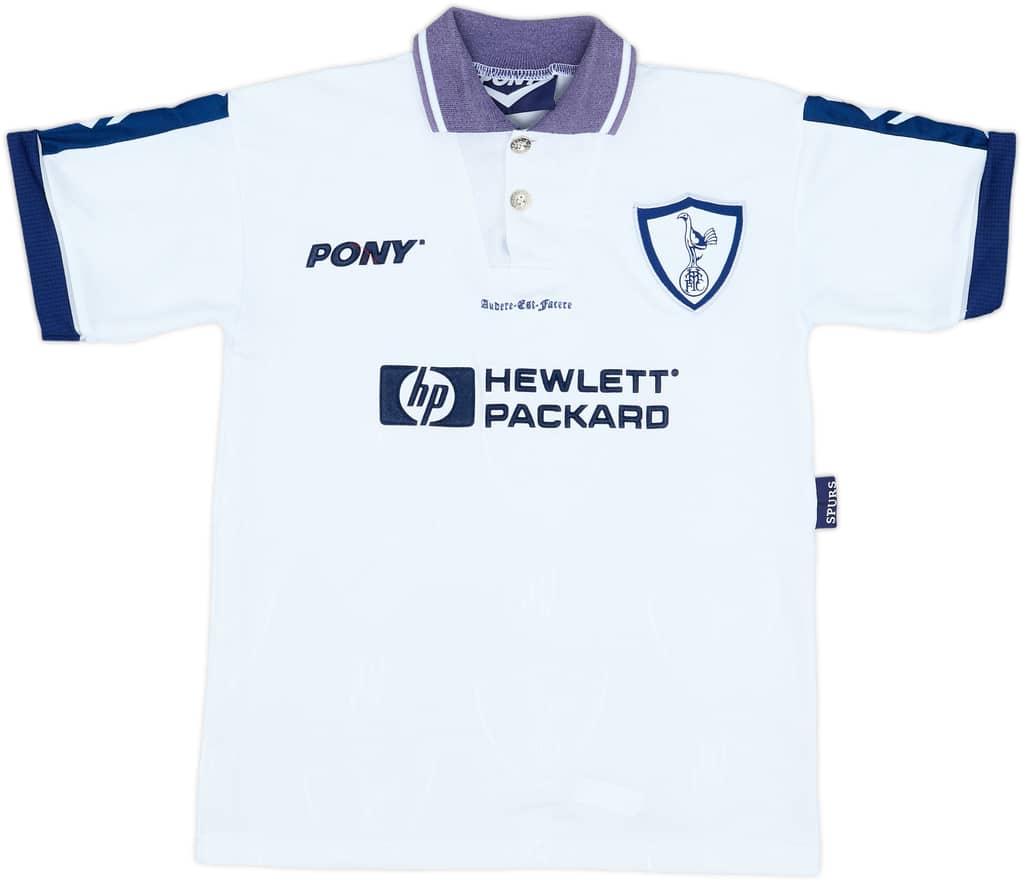 1995-97 Tottenham Home Shirt - 6/10 - (L.Boys)