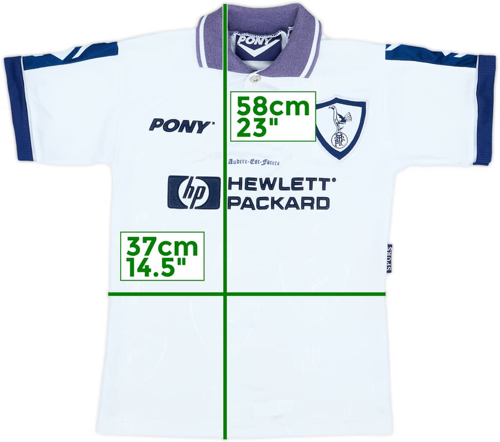 1995-97 Tottenham Home Shirt - 8/10 - (S.Boys)