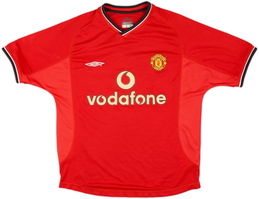 2000-02 Manchester United Home Shirt - 7/10 - (Y)