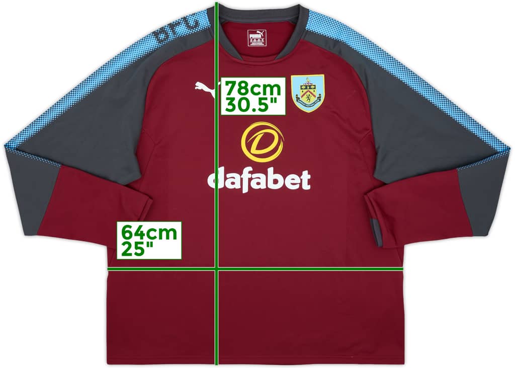 2017-18 Burnley Puma Sweat Top - 8/10 - (XXL)
