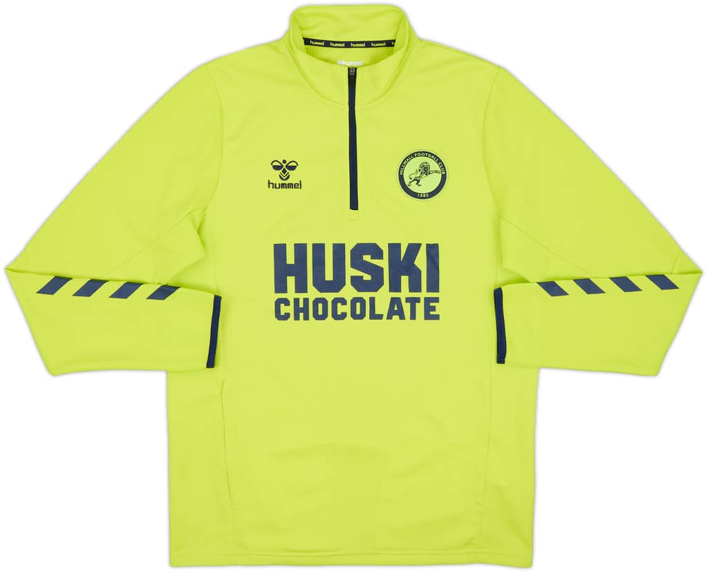 2022-24 Millwall Hummel 1/4 Zip Drill Top - 8/10 - (M)