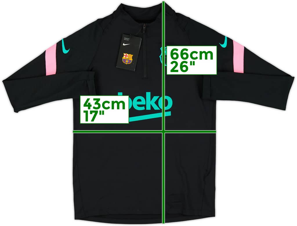 2020-21 Barcelona Nike 1/4 Zip Training Top (L.Boys)