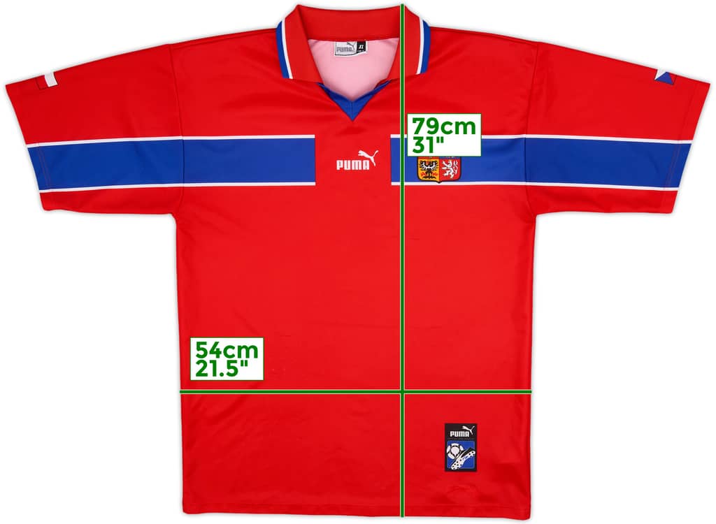 1998-00 Czech Republic Basic Home Shirt - 8/10 - (XL)