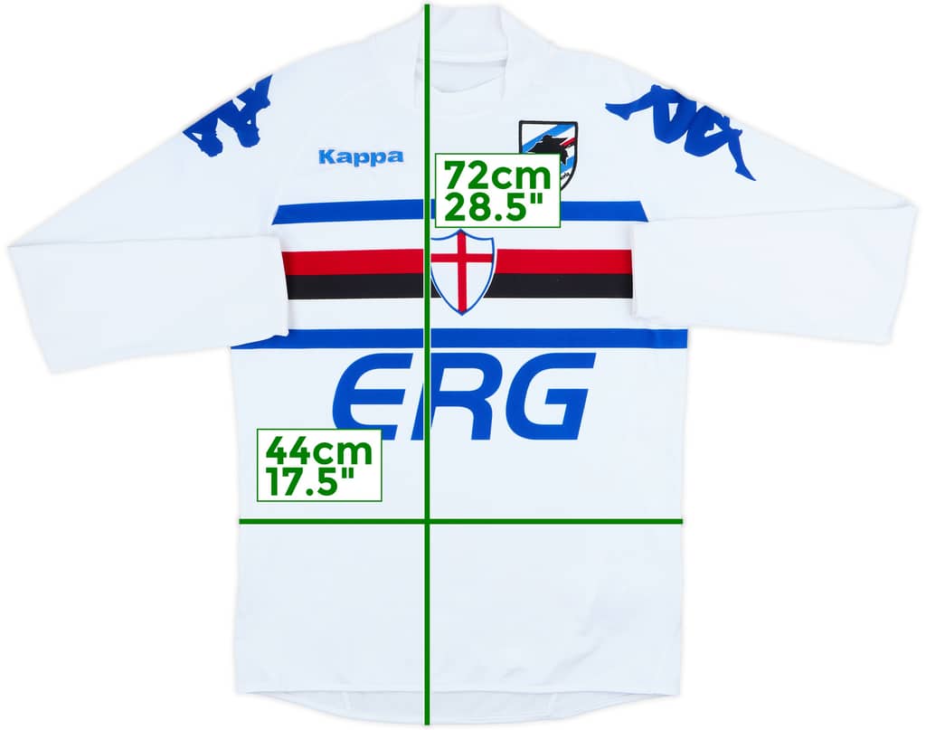 2008-09 Sampdoria Away L/S Shirt - 9/10 - (S)