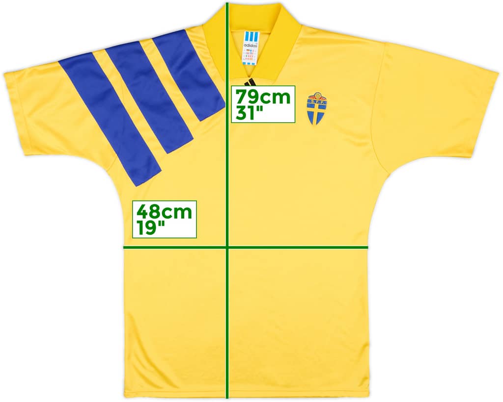 1992-94 Sweden Home Shirt - 9/10 - (M)