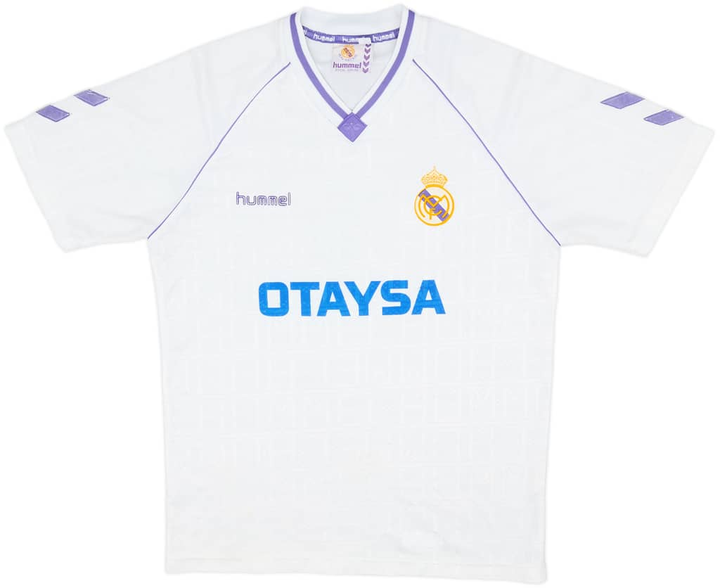 1990-91 Real Madrid Home Shirt - 7/10 - (L)