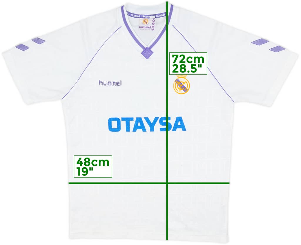 1990-91 Real Madrid Home Shirt - 7/10 - (L)