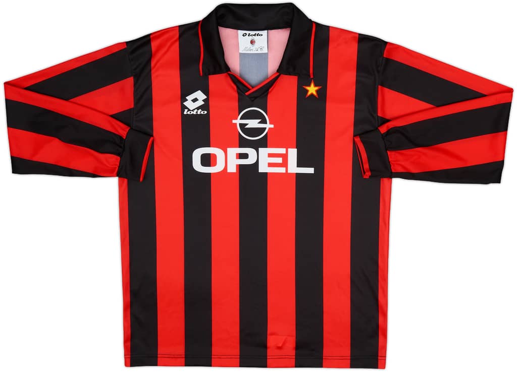 1994-95 AC Milan Home Shirt - 8/10 - (XL.Boys)