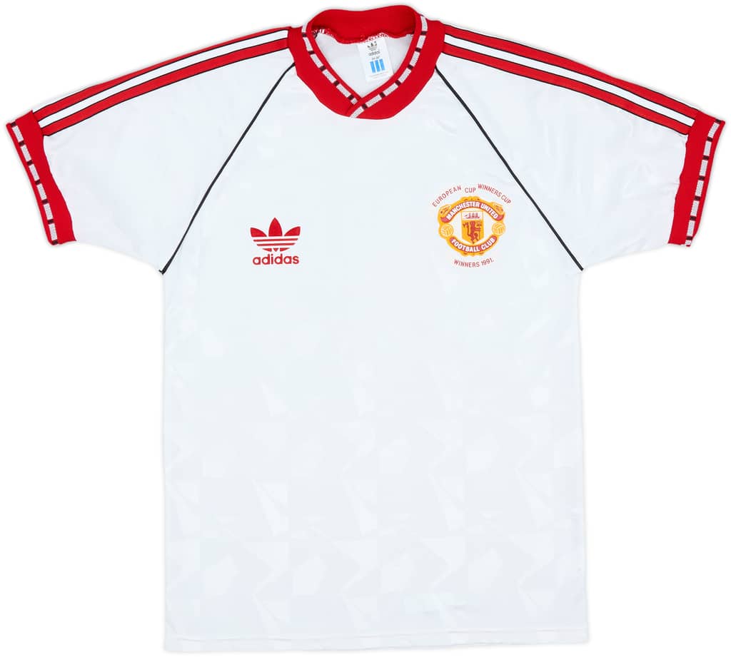 1990-91 Manchester United European Cup Winners Cup Shirt - 9/10 - (S)