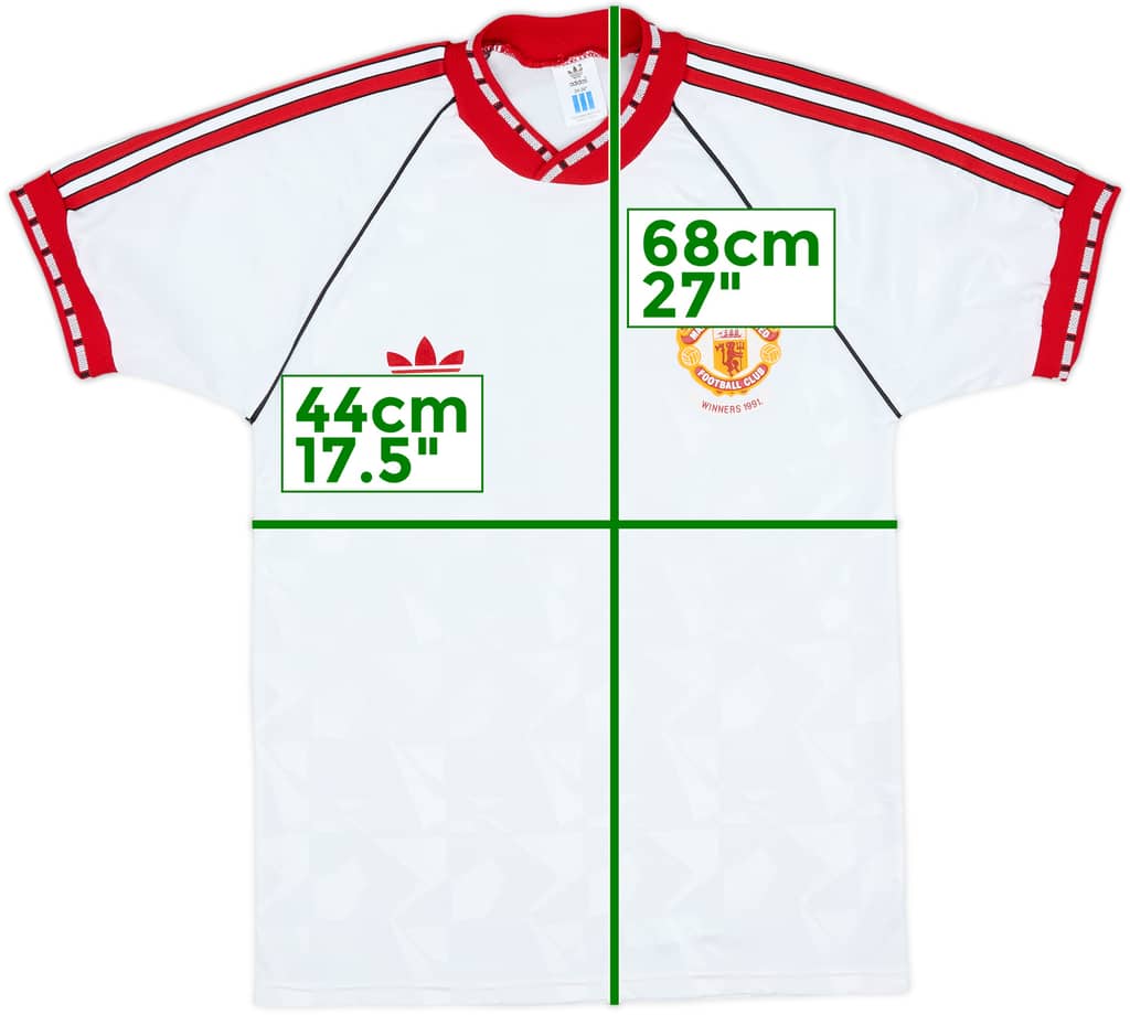 1990-91 Manchester United European Cup Winners Cup Shirt - 9/10 - (S)