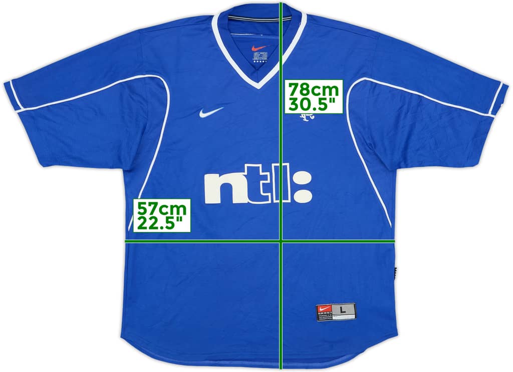 1999-01 Rangers Home Shirt - 7/10 - (L)