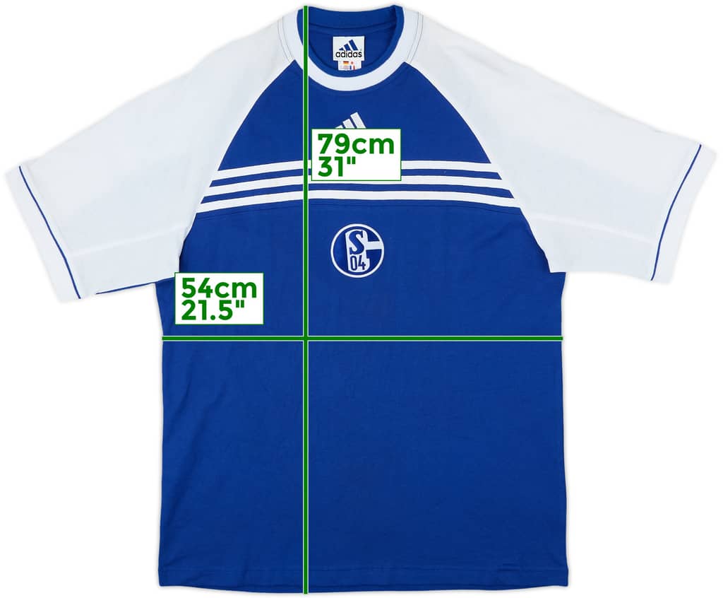 1998-00 Schalke adidas Training Shirt - 8/10 - (M/L)
