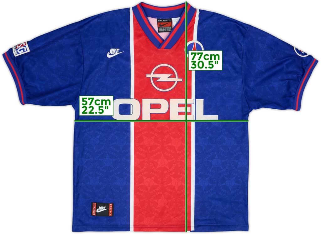 1995-96 Paris Saint-Germain Home Shirt - 8/10 - (L)