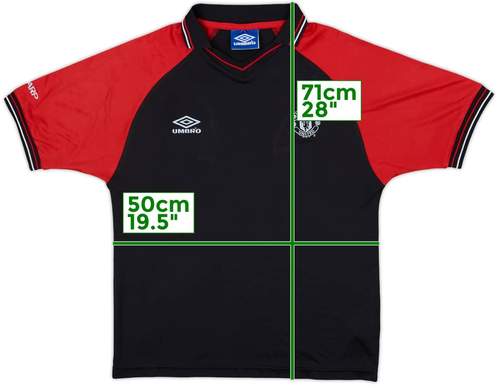 1998-99 Manchester United Umbro Training Shirt - 8/10 - (S)