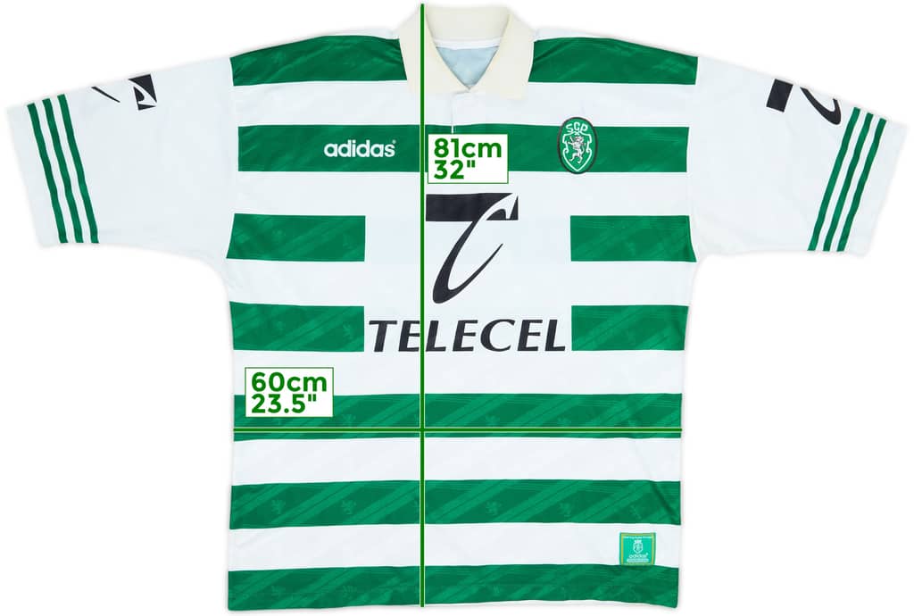 Camiseta de local del Sporting CP 1996-98 - 7/10 - (L)