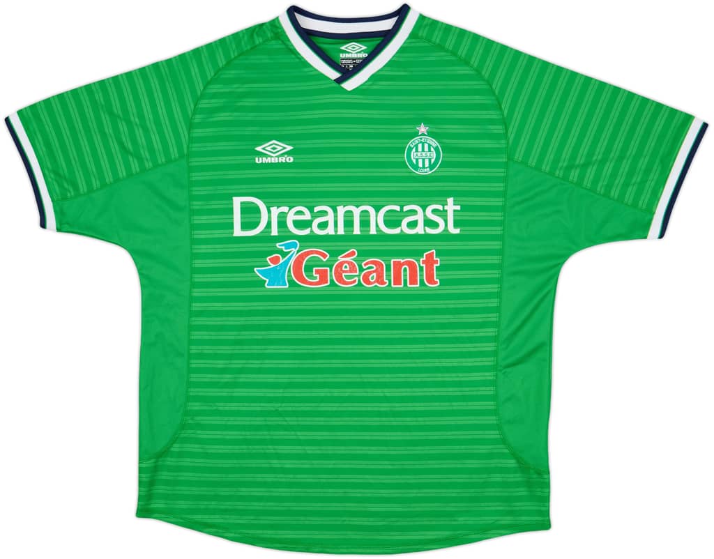 2000-01 Saint Etienne Home Shirt - 6/10 - (XL)