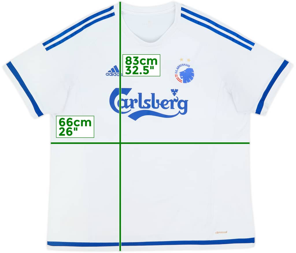 2015-16 FC Copenhagen Home Shirt - 7/10 - (XXL)