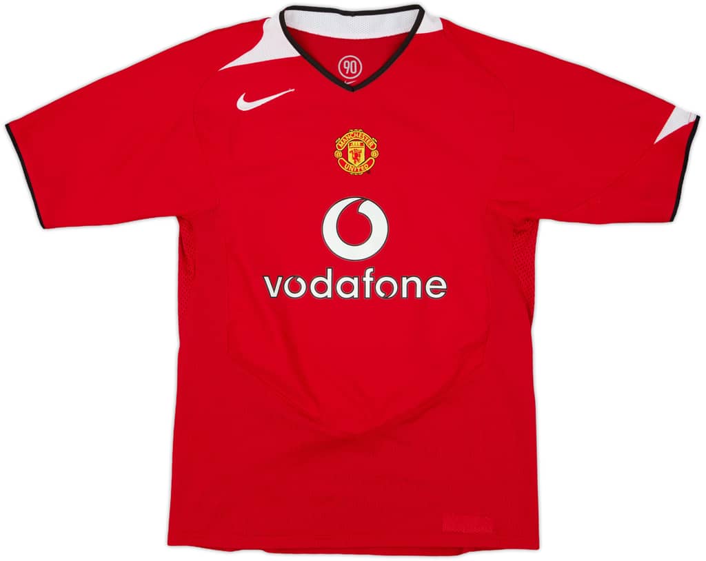 2004-06 Manchester United Home Shirt - 8/10 - (L.Boys)