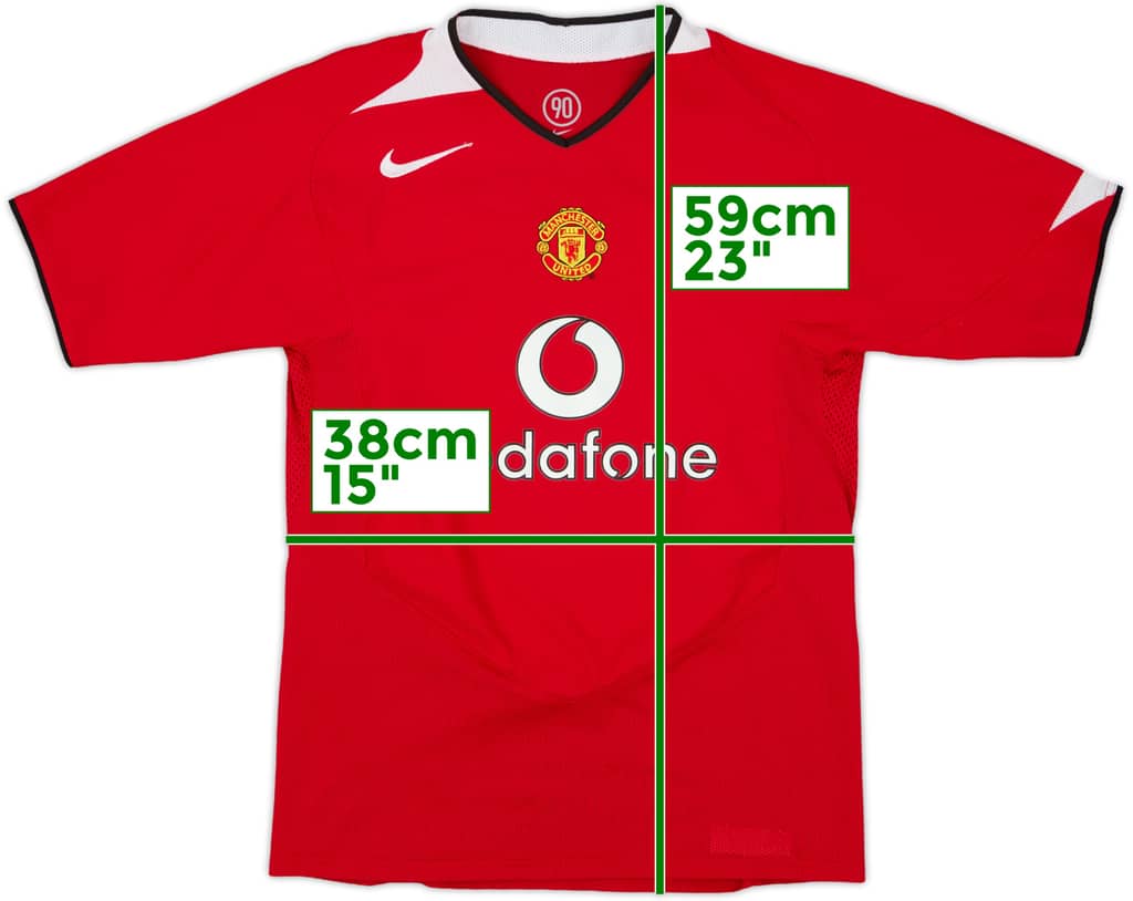 2004-06 Manchester United Home Shirt - 8/10 - (L.Boys)