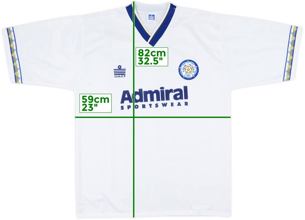 1992-93 Leeds United Home Shirt - 10/10 - (XL)