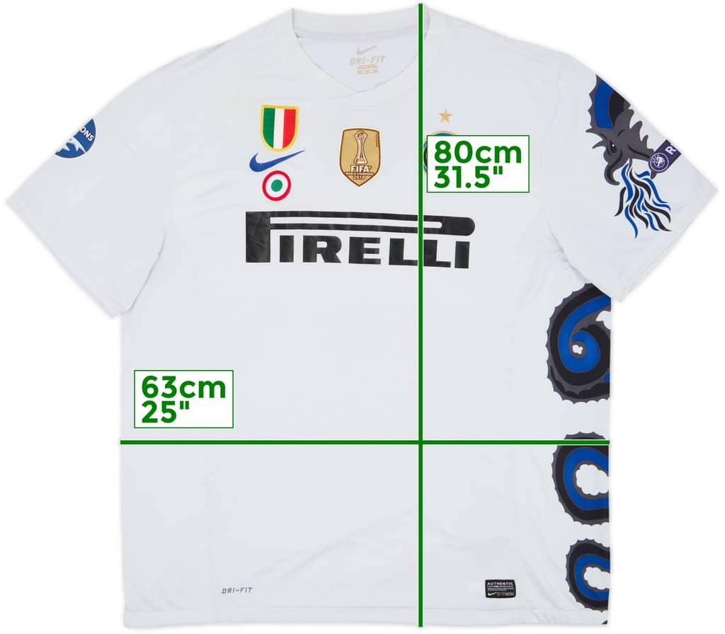 2010-11 Inter Milan Away Shirt - 3/10 - (XXL)