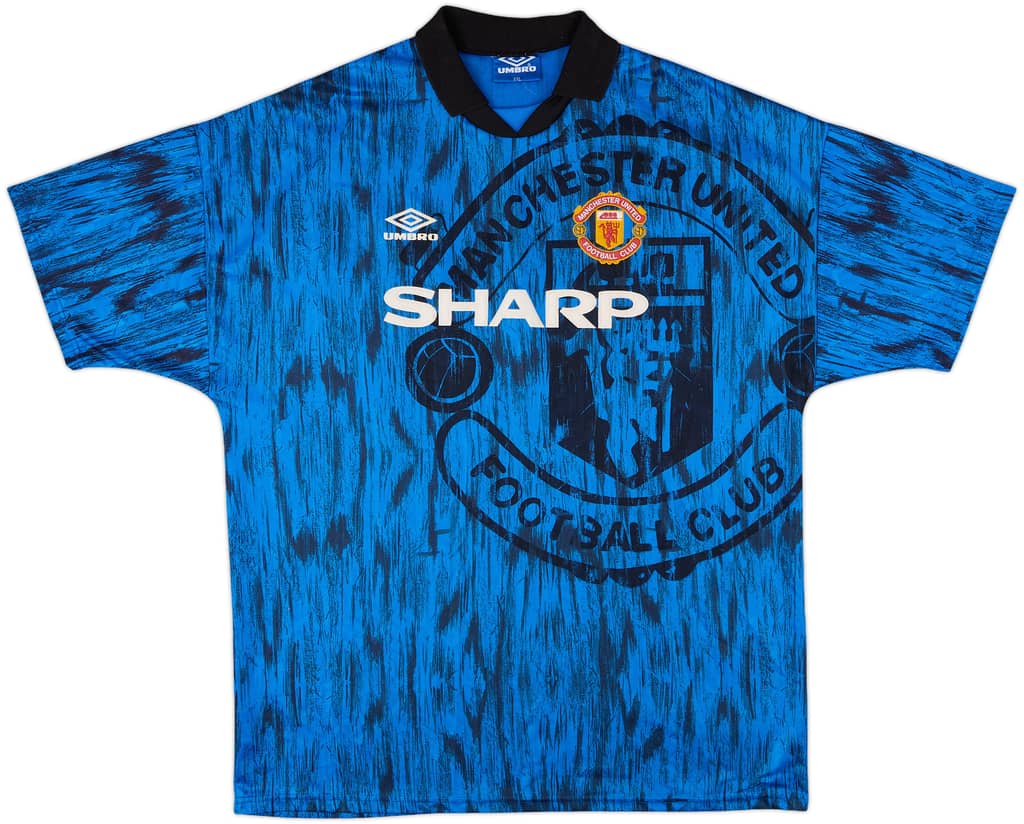 1992-93 Manchester United Away Shirt - 9/10 - (XXL)