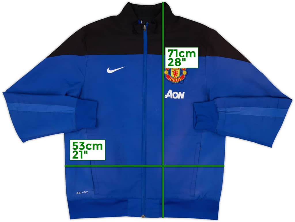 2013-14 Manchester United Nike Track Jacket - 7/10 - (M)