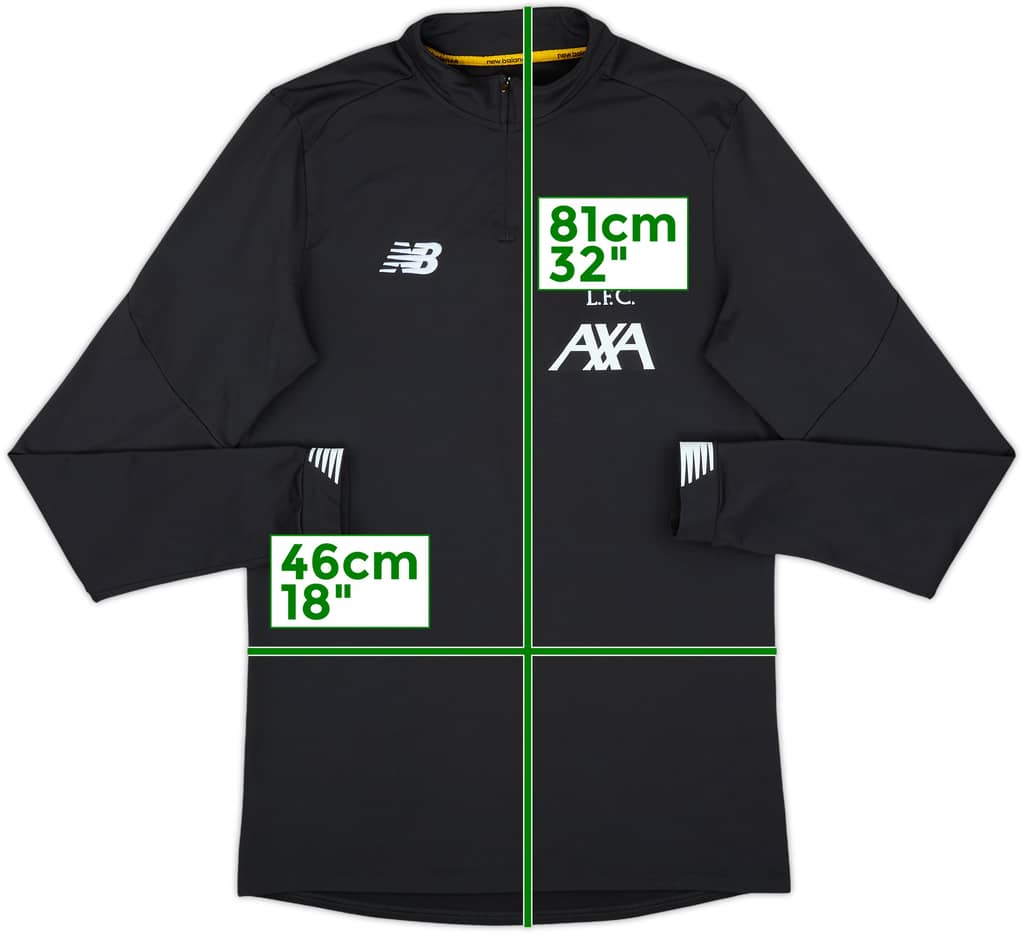 2019-20 Liverpool New Balance 1/4 Zip Training Top - 8/10 - (S)