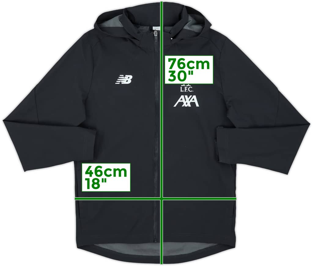 2018-19 Liverpool New Balance Hooded Track Jacket - 7/10 - (S)