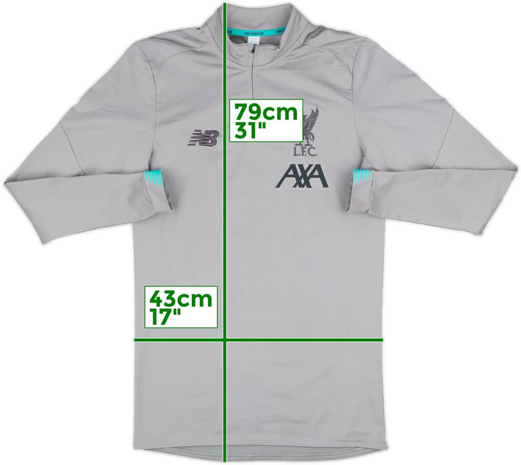 2019-20 Liverpool New Balance 1/4 Zip Drill Top - 10/10 - (S)