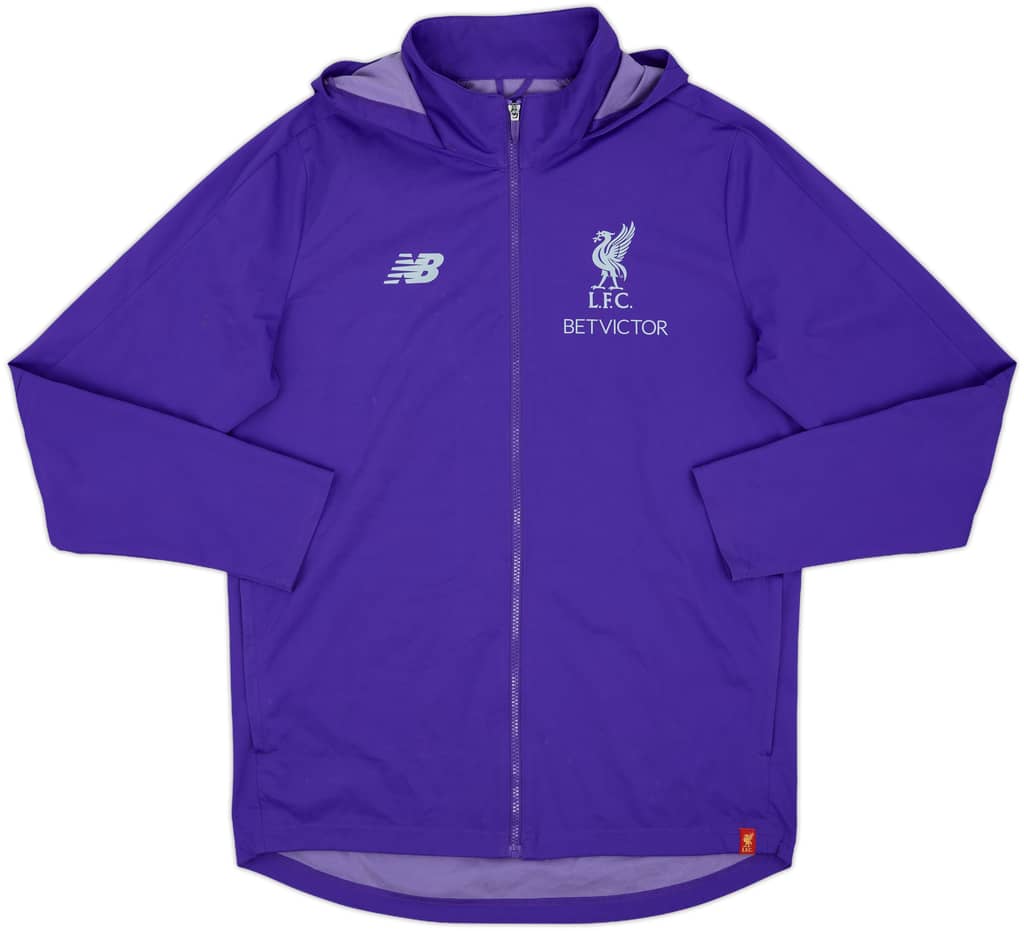 2019-20 Liverpool New Balance Hooded Rain Jacket - 8/10 - (XL)