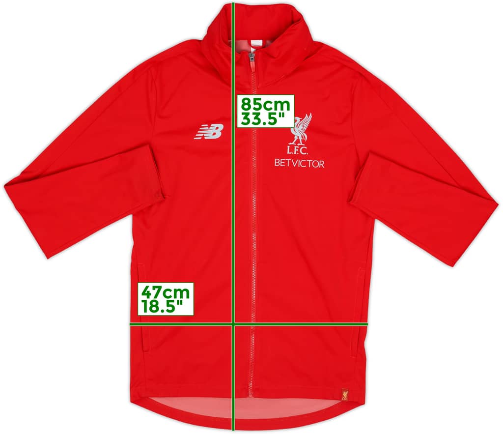 2018-19 Liverpool New Balance Hooded Track Jacket - 7/10 - (S)