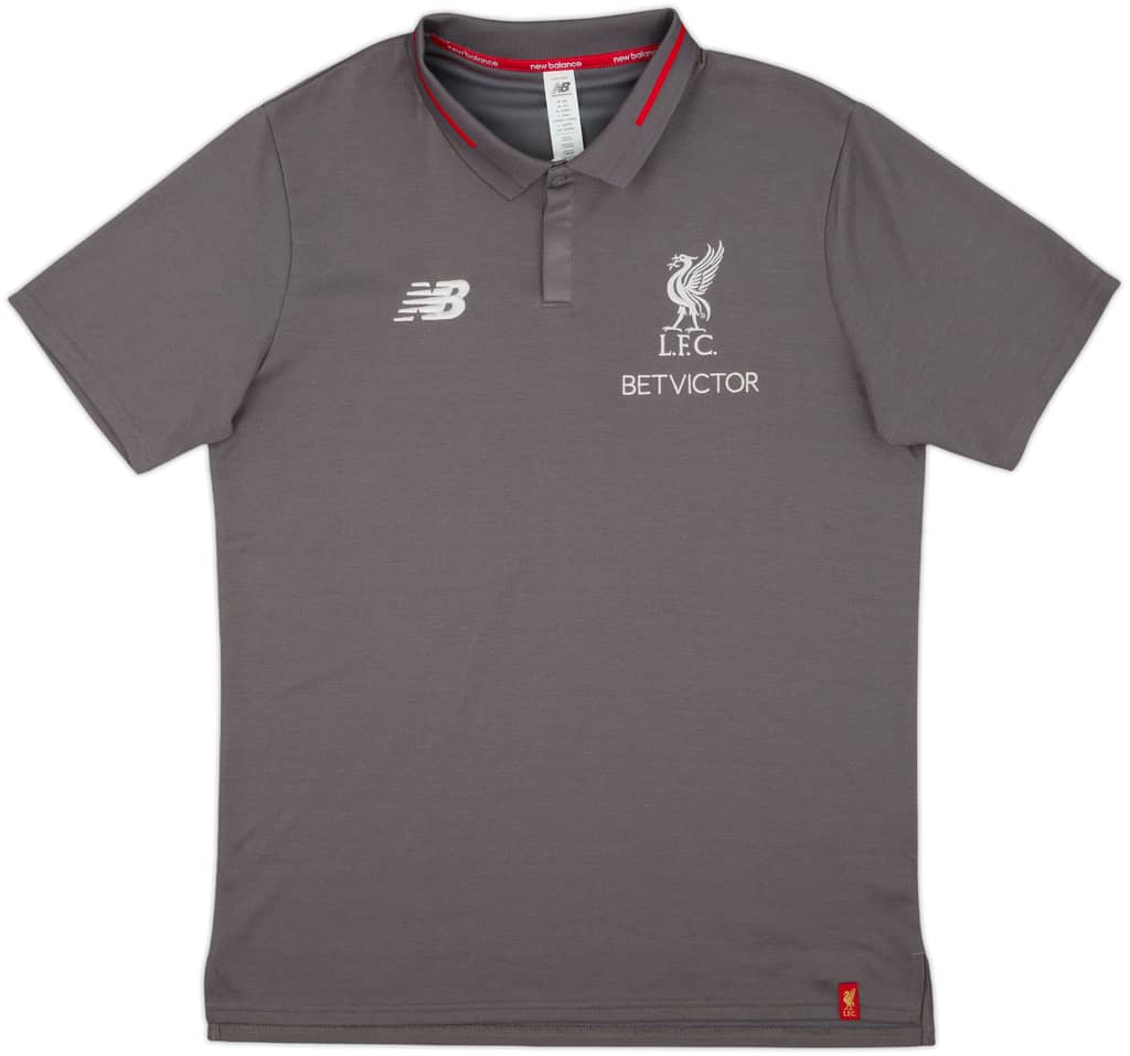 2018-19 Liverpool New Balance Polo Shirt - 9/10 - (M)