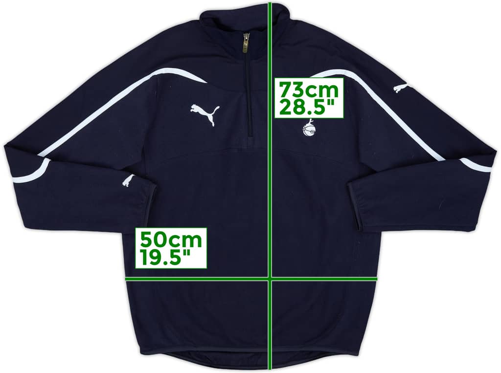 2010-11 Tottenham Puma 1/4 Zip Fleece Top - 8/10 - (S)