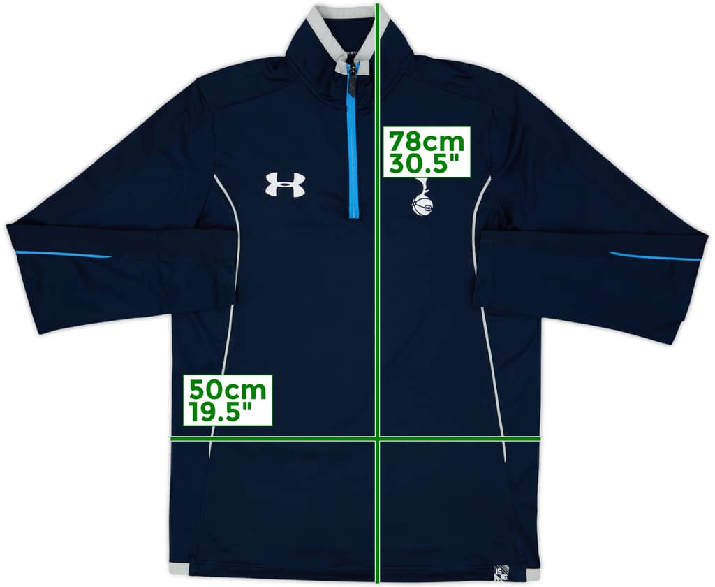 2015-16 Tottenham Under Armour 1/4 Zip Training Top - 8/10 - (M)