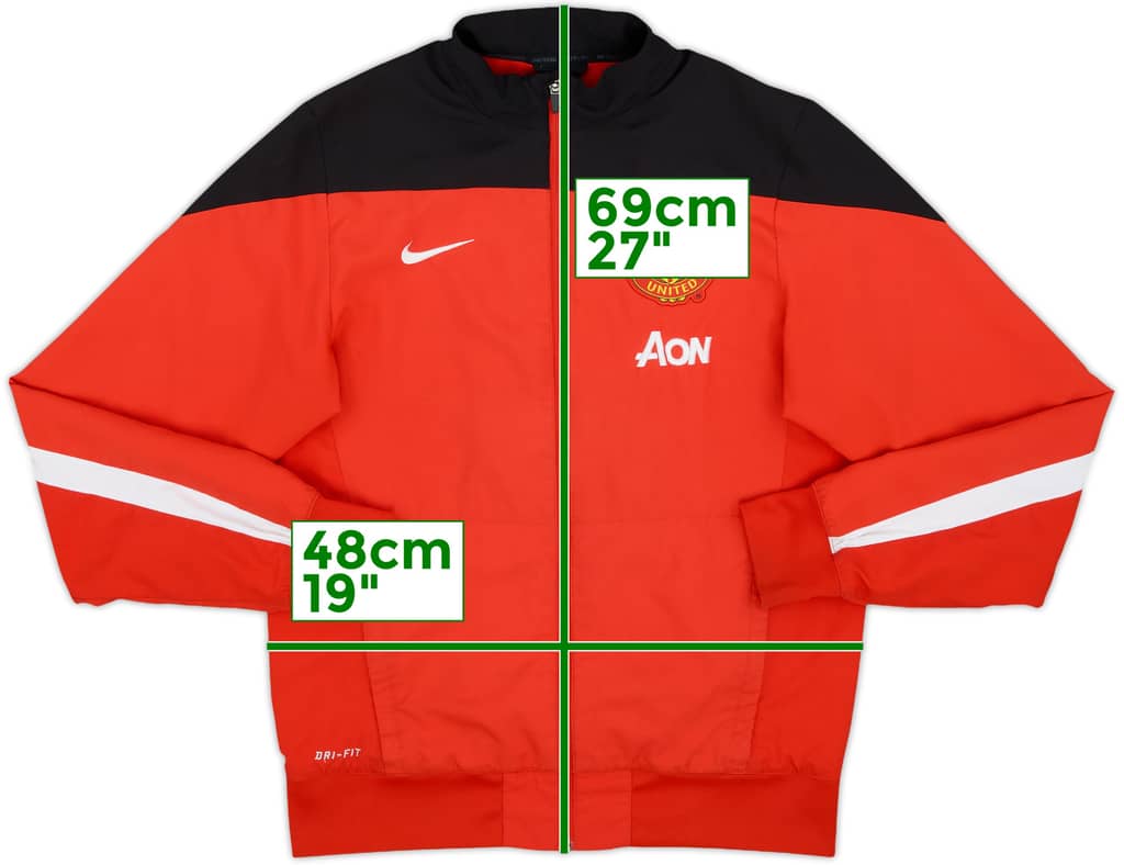 2013-14 Manchester United Nike Track Jacket - 8/10 - (S)