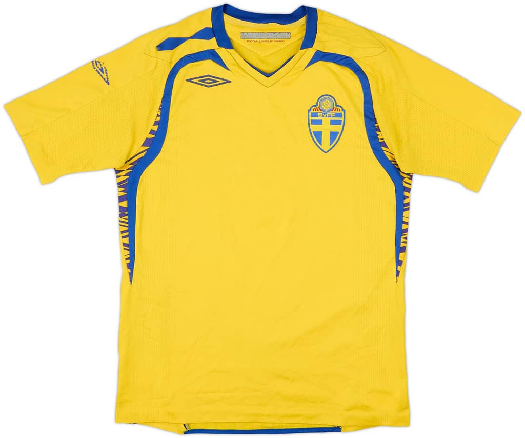 2007-09 Sweden Home Shirt - 4/10 - (S)