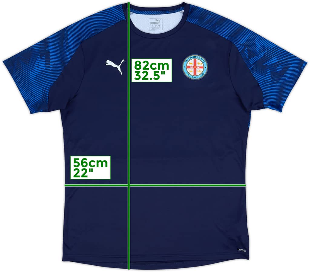 2018-19 Melbourne City Puma Training Shirt - 8/10 - (XL)