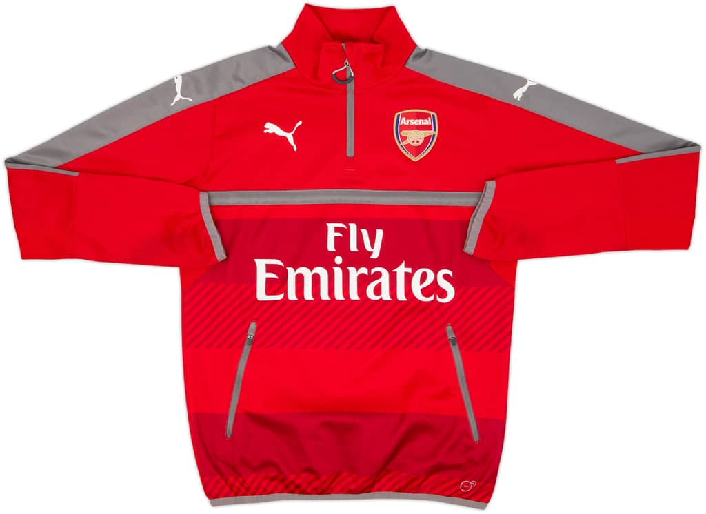 2015-16 Arsenal Puma 1/4 Zip Drill Top - 8/10 - (S)