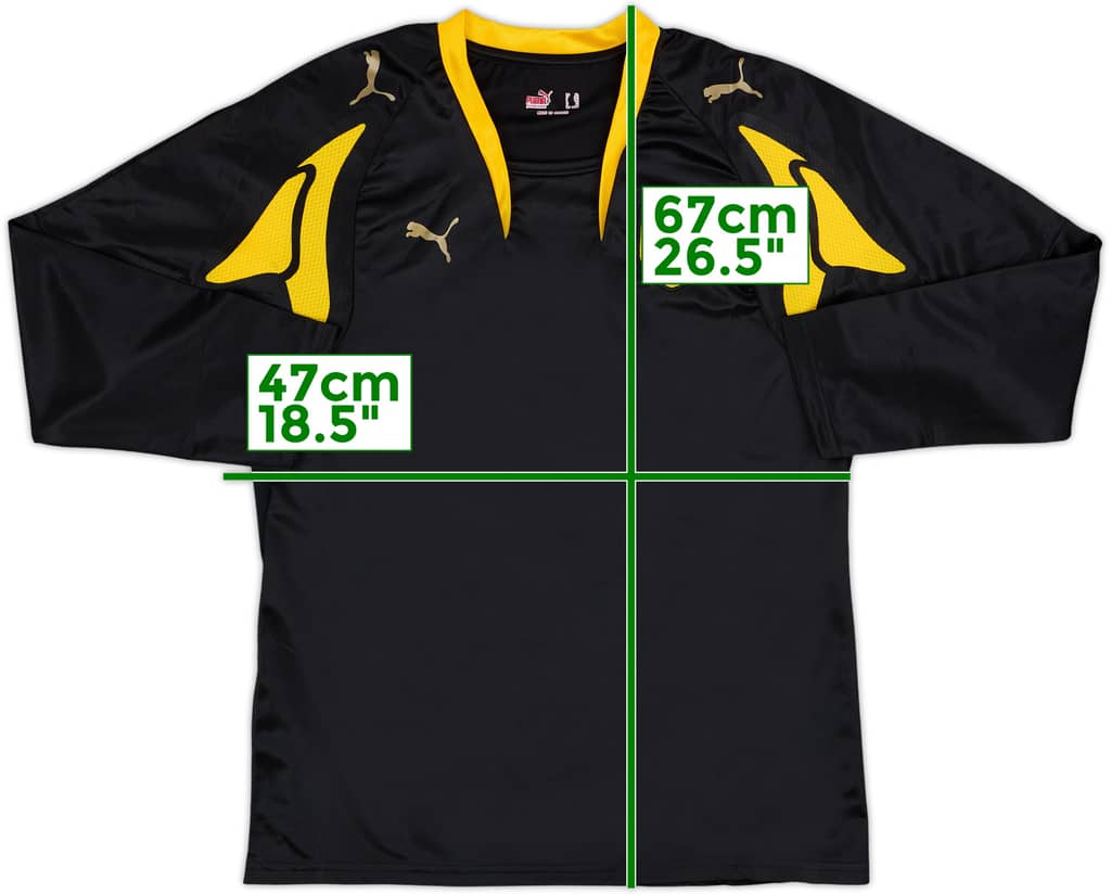 2007-08 AEK Athens Away L/S Shirt - 8/10 - (XL.Boys)