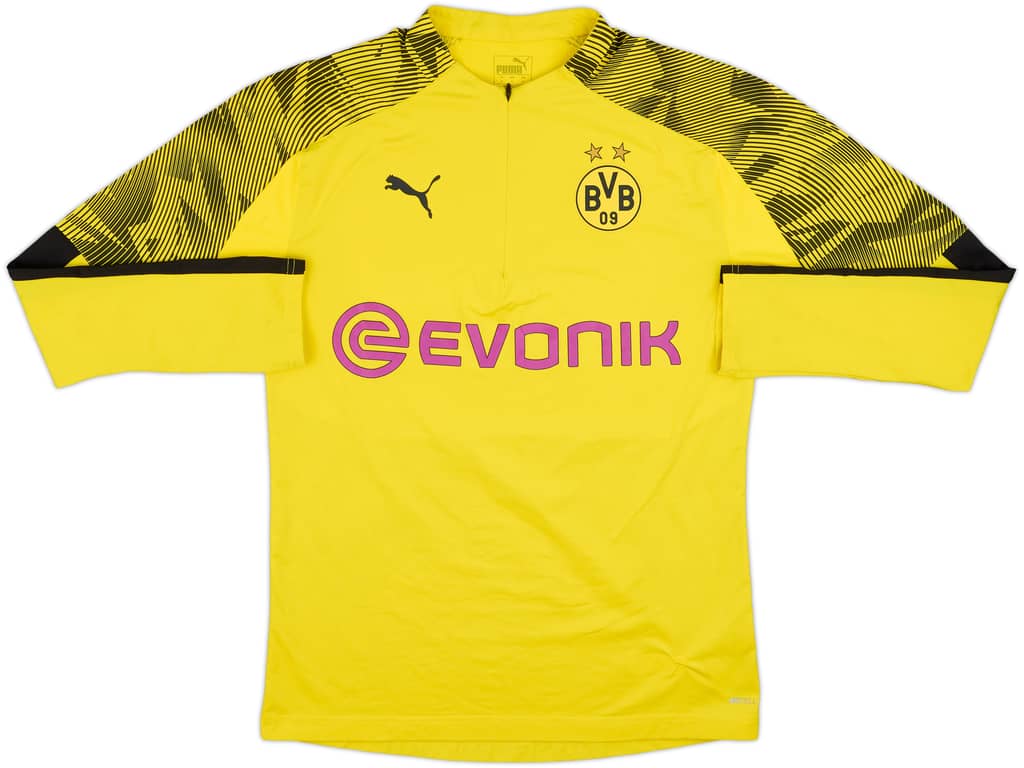 2019-20 Borussia Dortmund Puma 1/4 Zip Drill Top - 8/10 - (M)