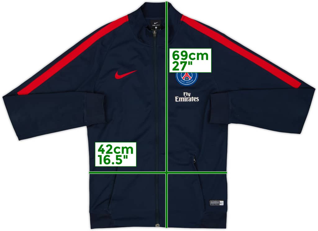 2016-17 Paris Saint-Germain Nike Track Jacket - 7/10 - (S)