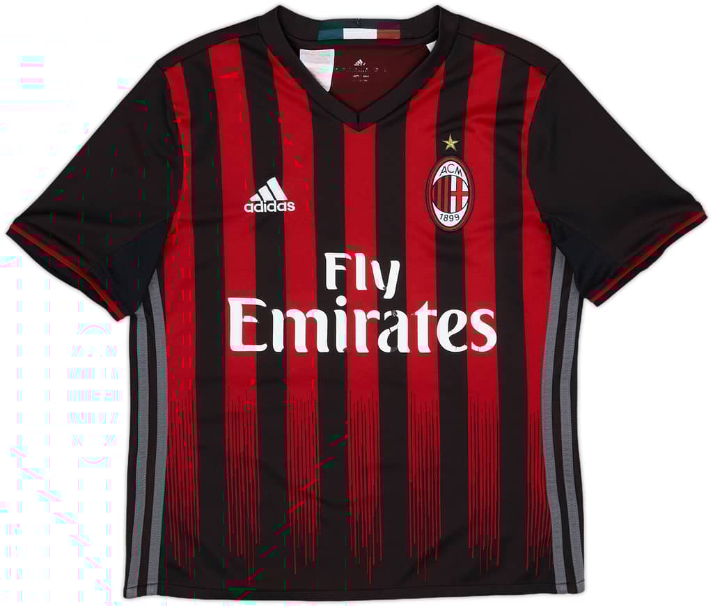 2016-17 AC Milan Home Shirt - 5/10 - (L.Boys)