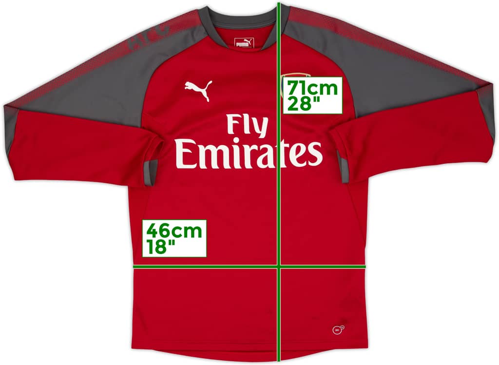 2017-18 Arsenal Puma Drill Top - 10/10 - (S)