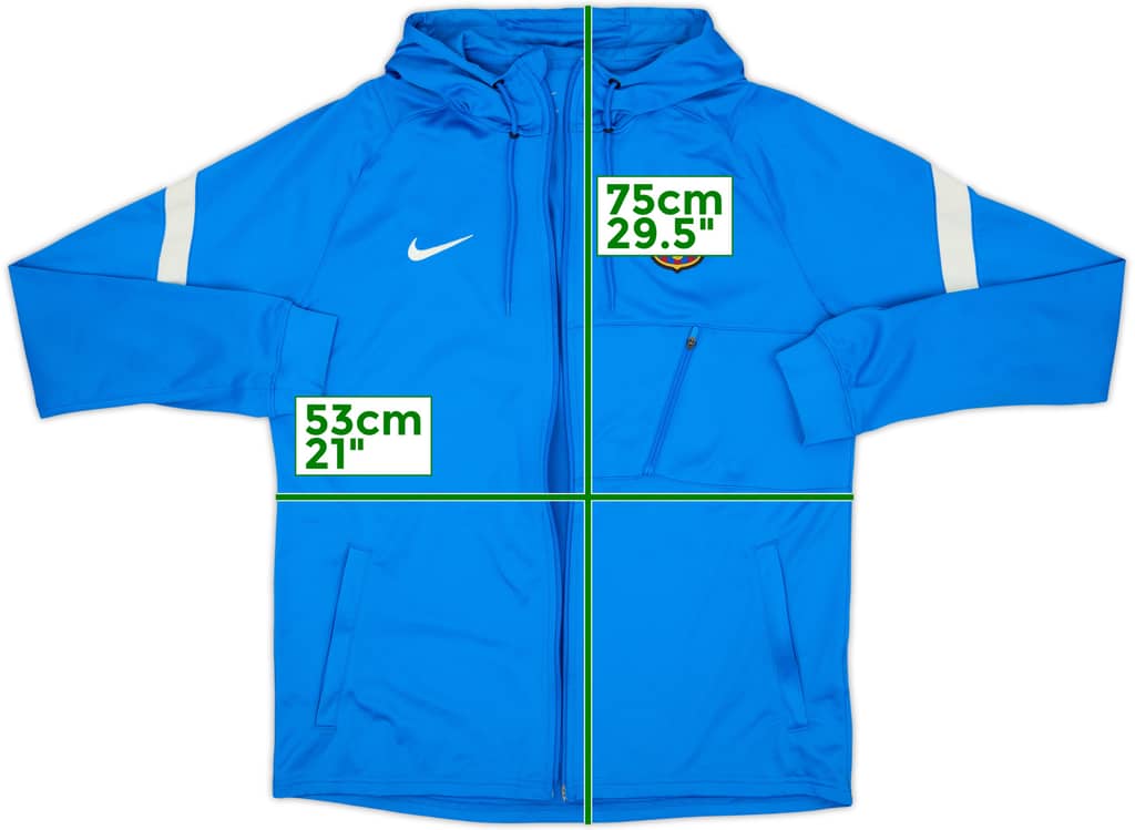 2021-22 Barcelona Nike Hooded Track Jacket - 3/10 - (L)