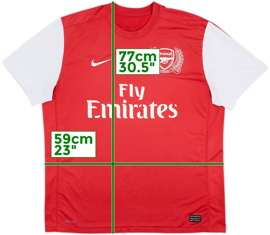 2011-12 Arsenal Home Shirt - 4/10 - (XL)