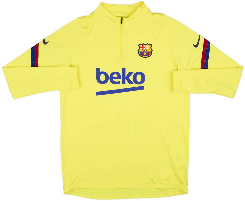2020-21 Barcelona Nike 1/4 Zip Drill Top - 7/10 - (L)