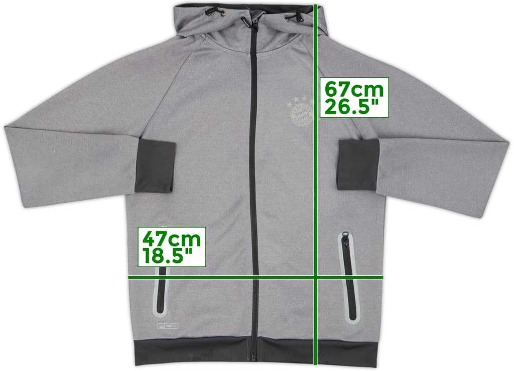 2010s Bayern Munich Hooded Track Jacket - 8/10 - (S)